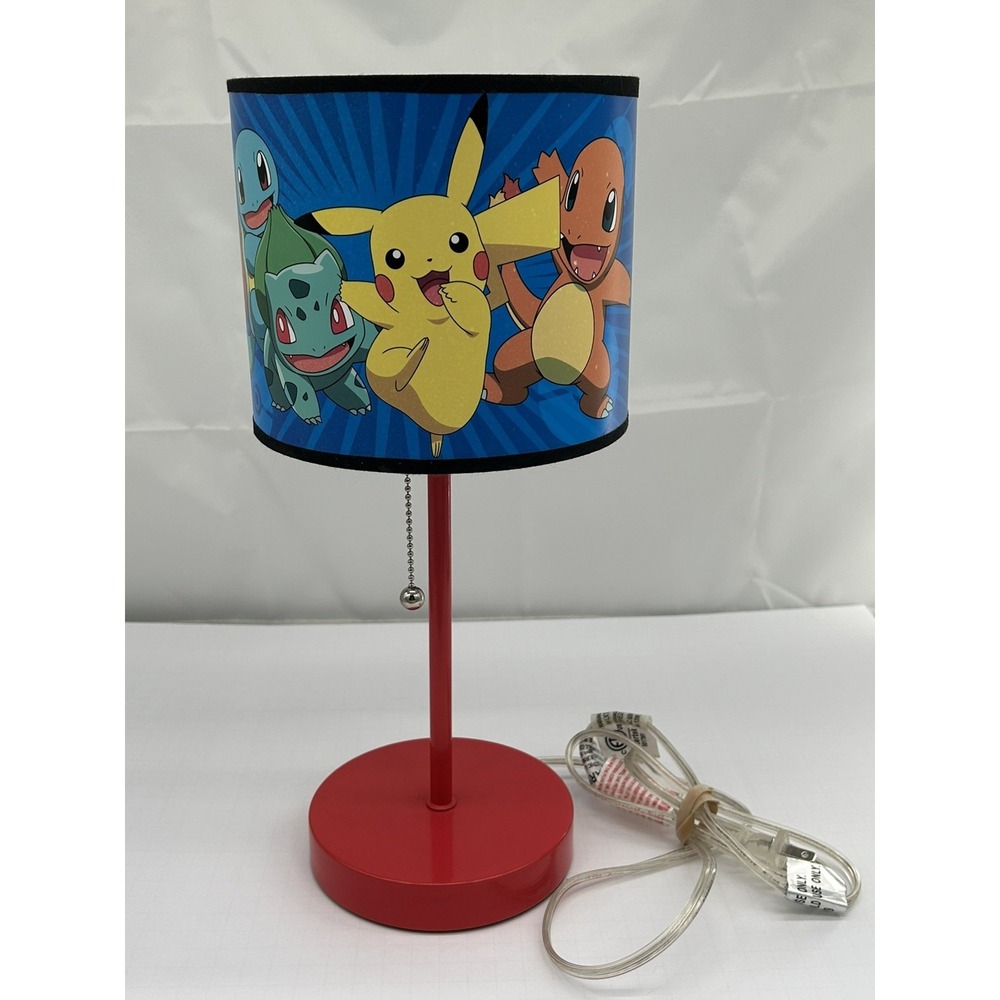 Pokemon Pikachu & Friends Stick Desk Lamp 2023 WORKS pull chain 16 in